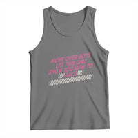 Racing Girl Tank Top Move Over Boys Funny Quote - Wonder Print Shop