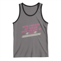 Racing Girl Tank Top Move Over Boys Funny Quote - Wonder Print Shop