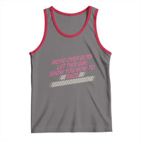 Racing Girl Tank Top Move Over Boys Funny Quote - Wonder Print Shop