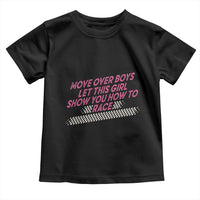 Racing Girl Toddler T Shirt Move Over Boys Funny Quote - Wonder Print Shop