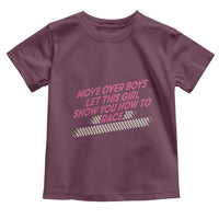 Racing Girl Toddler T Shirt Move Over Boys Funny Quote - Wonder Print Shop