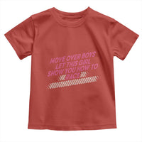 Racing Girl Toddler T Shirt Move Over Boys Funny Quote - Wonder Print Shop