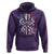 Patriotic Coquette Bow Checkered Flag Race Car Racing Hoodie - Wonder Print Shop