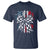 Patriotic Coquette Bow Checkered Flag Race Car Racing T Shirt - Wonder Print Shop