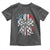Patriotic Coquette Bow Checkered Flag Race Car Racing Toddler T Shirt - Wonder Print Shop