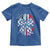 Patriotic Coquette Bow Checkered Flag Race Car Racing Toddler T Shirt - Wonder Print Shop