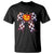 Race Car Halloween T Shirt Pumpkin Checkered Coquette Bow - Wonder Print Shop