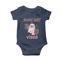 Race Car Halloween Baby Onesie Boo Checkered Coquette Bow - Wonder Print Shop