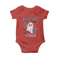 Race Car Halloween Baby Onesie Boo Checkered Coquette Bow - Wonder Print Shop