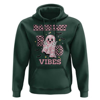Race Car Halloween Hoodie Boo Checkered Coquette Bow - Wonder Print Shop