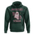 Race Car Halloween Hoodie Boo Checkered Coquette Bow - Wonder Print Shop