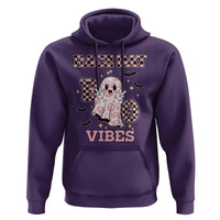Race Car Halloween Hoodie Boo Checkered Coquette Bow - Wonder Print Shop