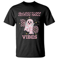 Race Car Halloween T Shirt Boo Checkered Coquette Bow - Wonder Print Shop