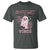 Race Car Halloween T Shirt Boo Checkered Coquette Bow - Wonder Print Shop
