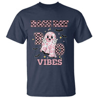 Race Car Halloween T Shirt Boo Checkered Coquette Bow - Wonder Print Shop