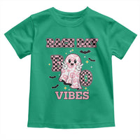 Race Car Halloween Toddler T Shirt Boo Checkered Coquette Bow - Wonder Print Shop