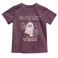 Race Car Halloween Toddler T Shirt Boo Checkered Coquette Bow - Wonder Print Shop