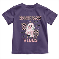 Race Car Halloween Toddler T Shirt Boo Checkered Coquette Bow - Wonder Print Shop