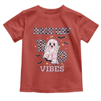 Race Car Halloween Toddler T Shirt Boo Checkered Coquette Bow - Wonder Print Shop