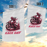 Dirt Bike Girl Garden Flag Motocross Racing Women - Wonder Print Shop