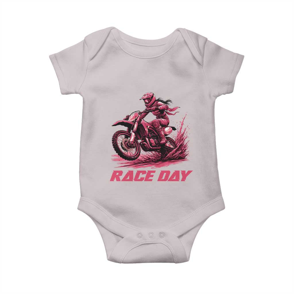 Dirt Bike Girl Baby Onesie Motocross Racing Women - Wonder Print Shop