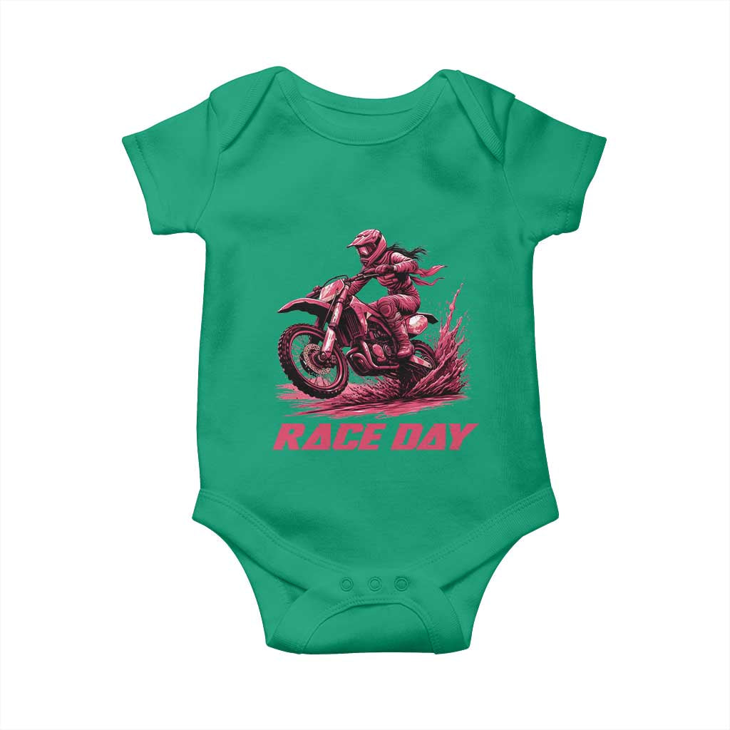Dirt Bike Girl Baby Onesie Motocross Racing Women - Wonder Print Shop