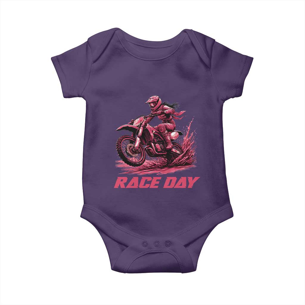 Dirt Bike Girl Baby Onesie Motocross Racing Women - Wonder Print Shop