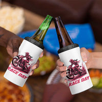 Dirt Bike Girl 4 in 1 Can Cooler Tumbler Motocross Racing Women