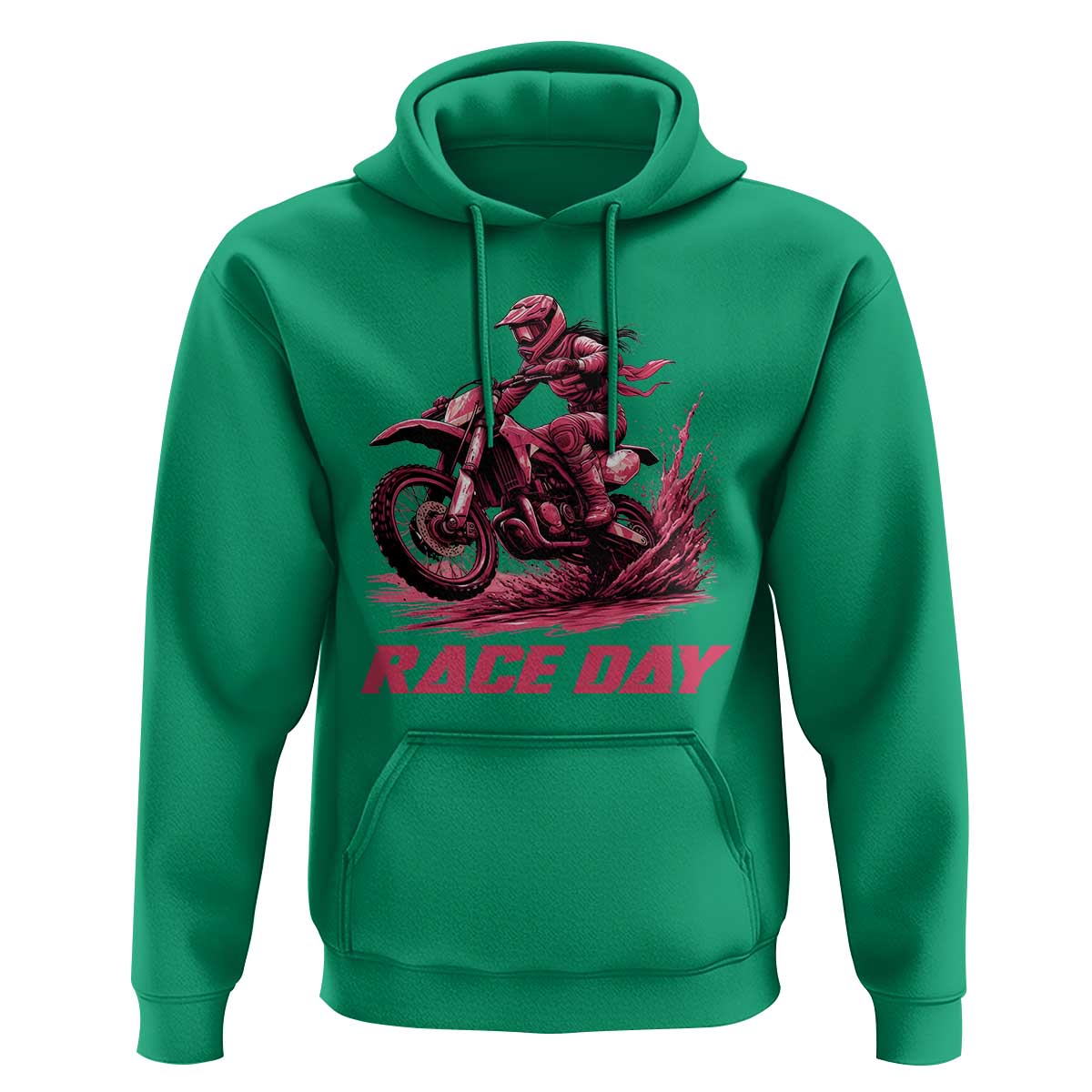Dirt Bike Girl Hoodie Motocross Racing Women - Wonder Print Shop