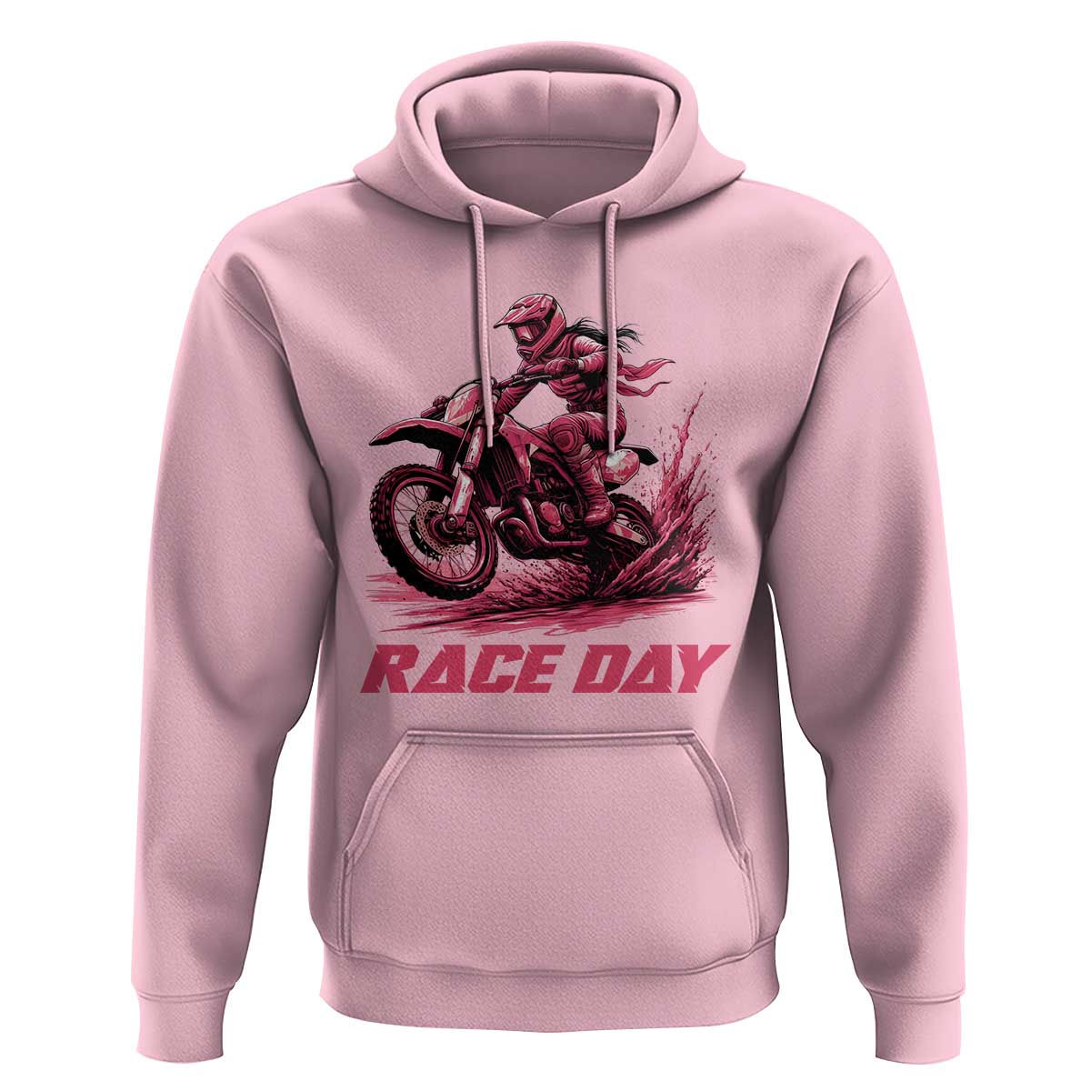Dirt Bike Girl Hoodie Motocross Racing Women - Wonder Print Shop