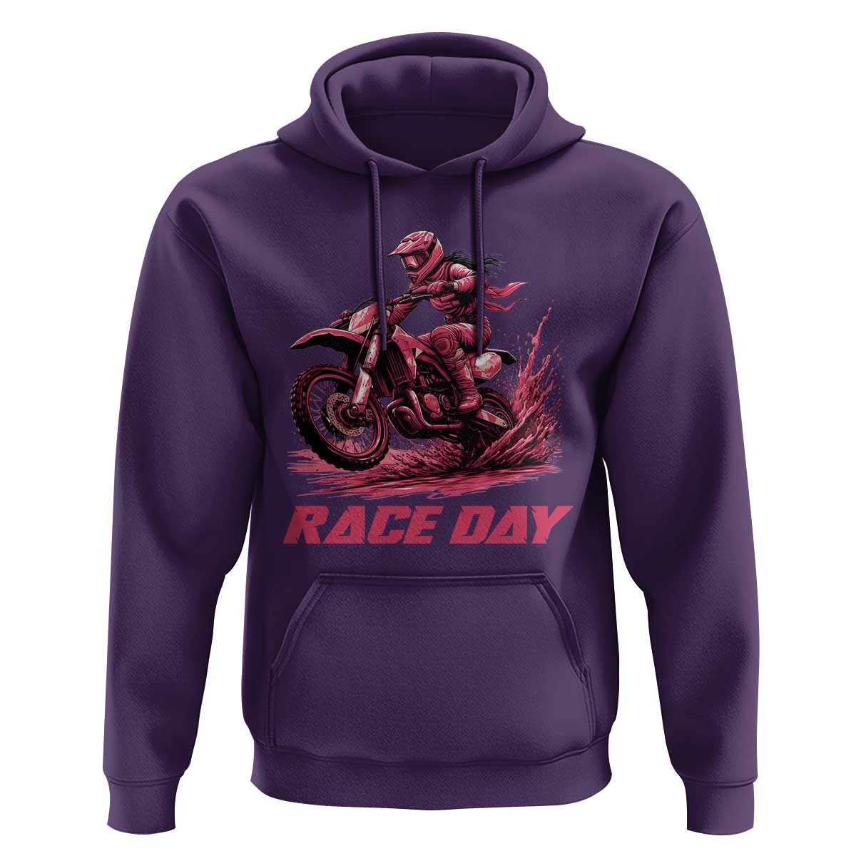 Dirt Bike Girl Hoodie Motocross Racing Women - Wonder Print Shop