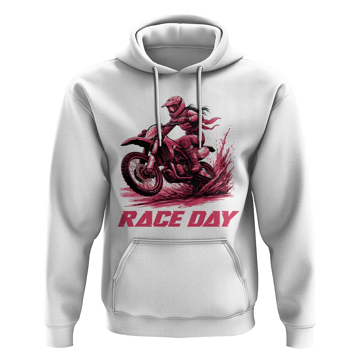 Dirt Bike Girl Hoodie Motocross Racing Women - Wonder Print Shop