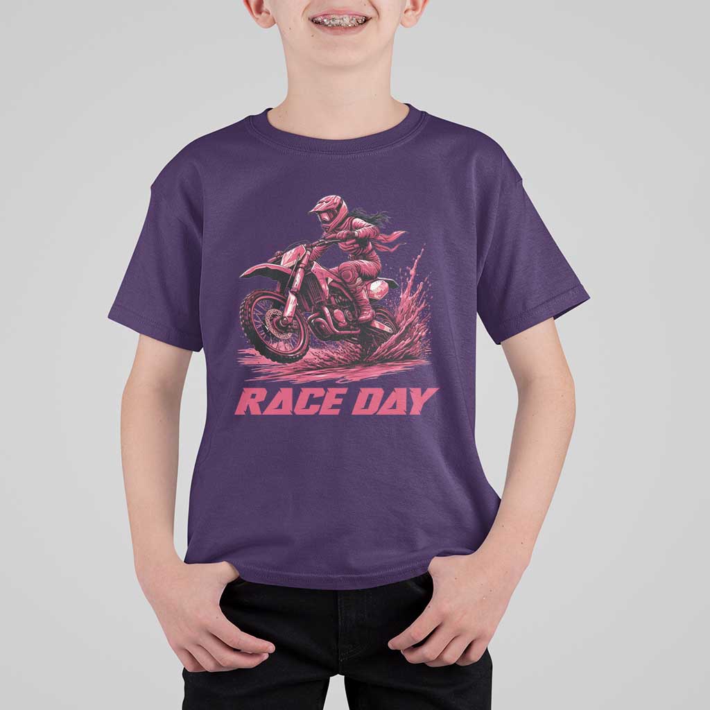 Dirt Bike Girl T Shirt For Kid Motocross Racing Women - Wonder Print Shop