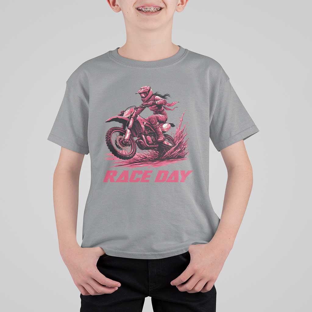 Dirt Bike Girl T Shirt For Kid Motocross Racing Women - Wonder Print Shop