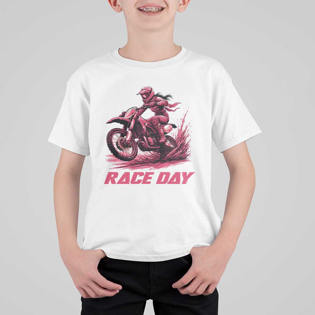 Dirt Bike Girl T Shirt For Kid Motocross Racing Women - Wonder Print Shop