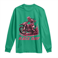 Dirt Bike Girl Long Sleeve Shirt Motocross Racing Women - Wonder Print Shop