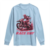 Dirt Bike Girl Long Sleeve Shirt Motocross Racing Women - Wonder Print Shop
