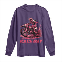 Dirt Bike Girl Long Sleeve Shirt Motocross Racing Women - Wonder Print Shop