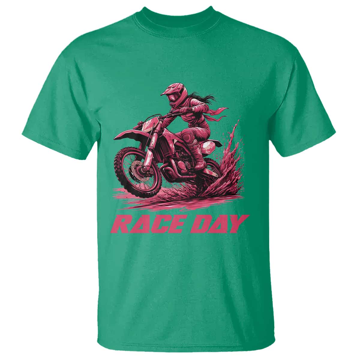 Dirt Bike Girl T Shirt Motocross Racing Women - Wonder Print Shop