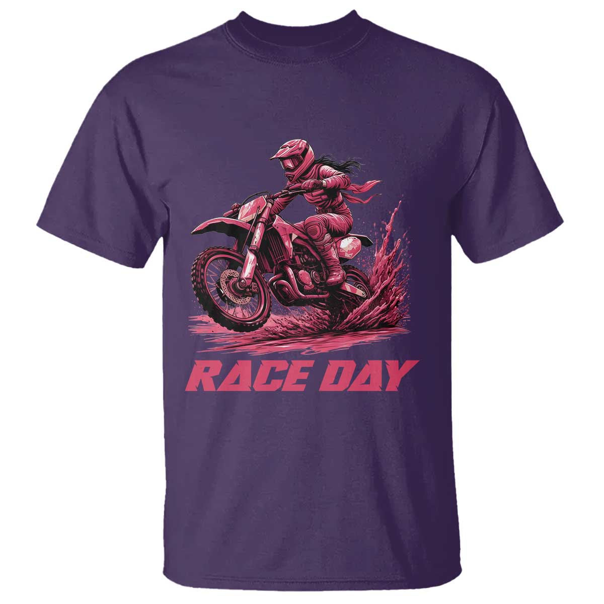 Dirt Bike Girl T Shirt Motocross Racing Women - Wonder Print Shop