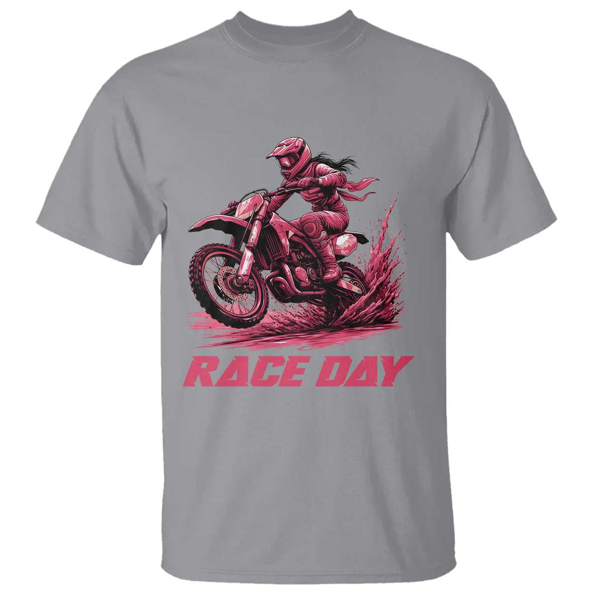 Dirt Bike Girl T Shirt Motocross Racing Women - Wonder Print Shop