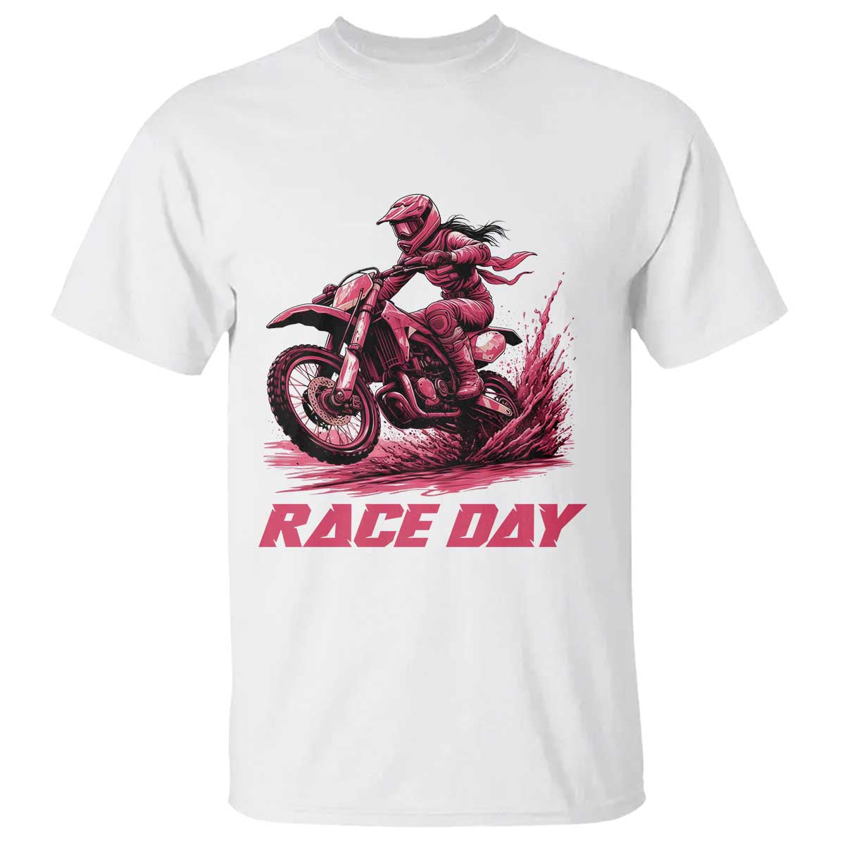 Dirt Bike Girl T Shirt Motocross Racing Women - Wonder Print Shop