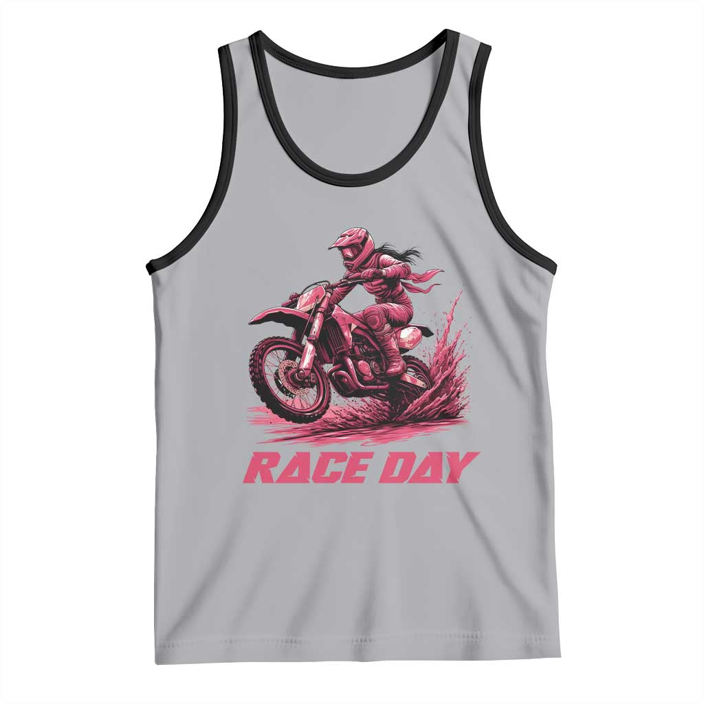 Dirt Bike Girl Tank Top Motocross Racing Women - Wonder Print Shop