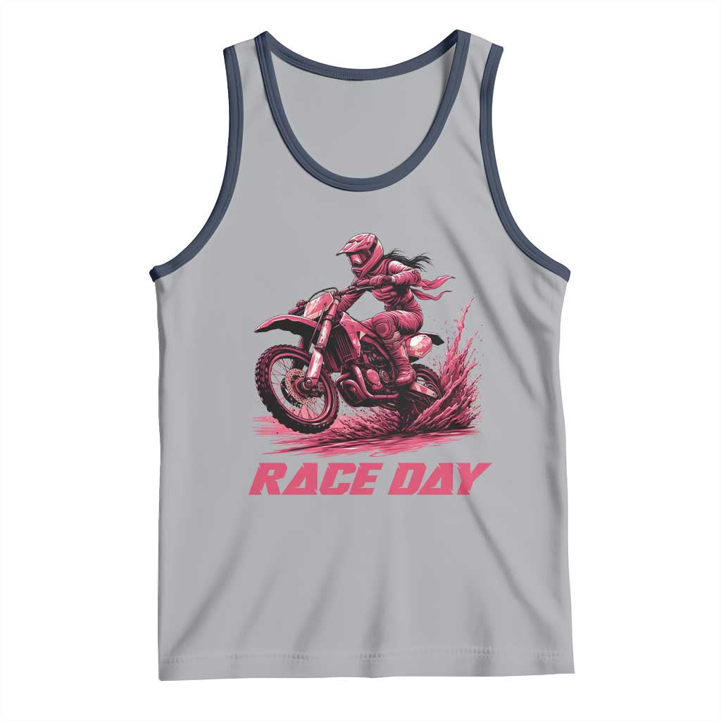 Dirt Bike Girl Tank Top Motocross Racing Women - Wonder Print Shop