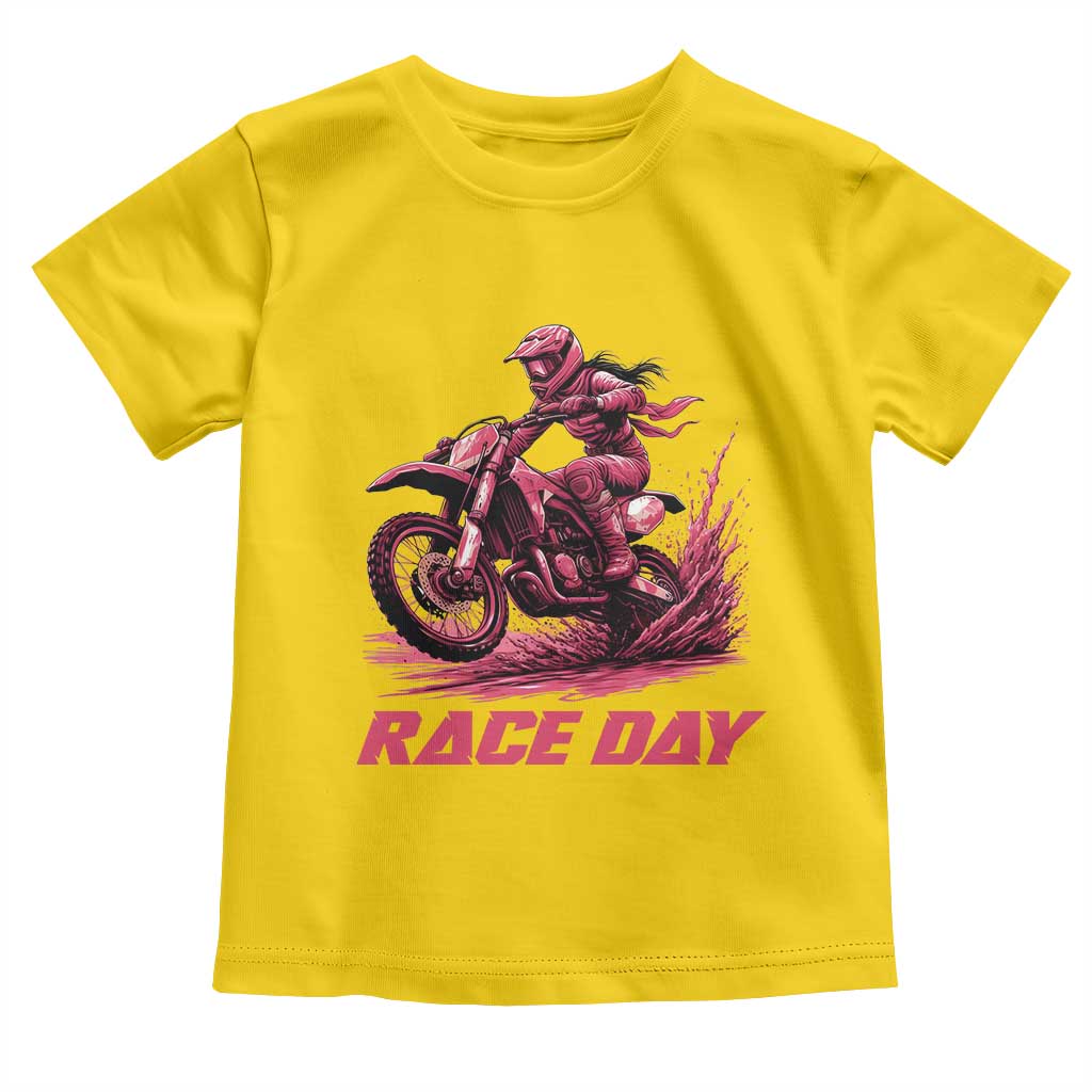 Dirt Bike Girl Toddler T Shirt Motocross Racing Women - Wonder Print Shop