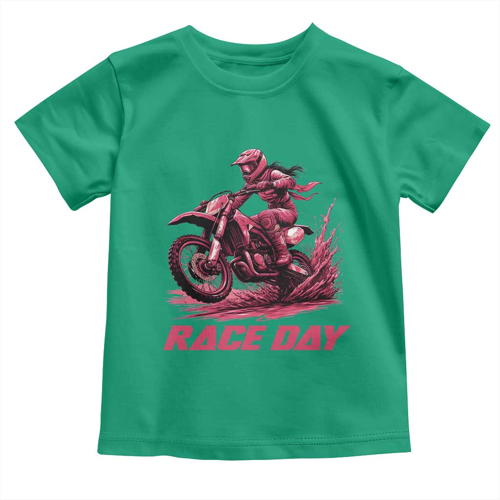 Dirt Bike Girl Toddler T Shirt Motocross Racing Women - Wonder Print Shop