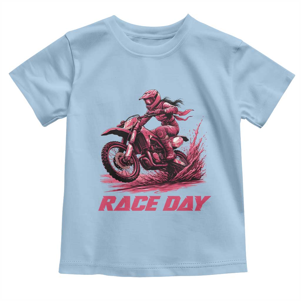 Dirt Bike Girl Toddler T Shirt Motocross Racing Women - Wonder Print Shop
