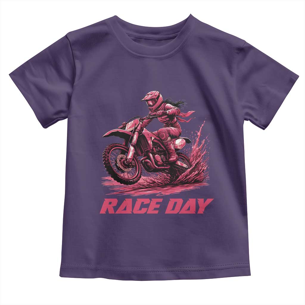 Dirt Bike Girl Toddler T Shirt Motocross Racing Women - Wonder Print Shop
