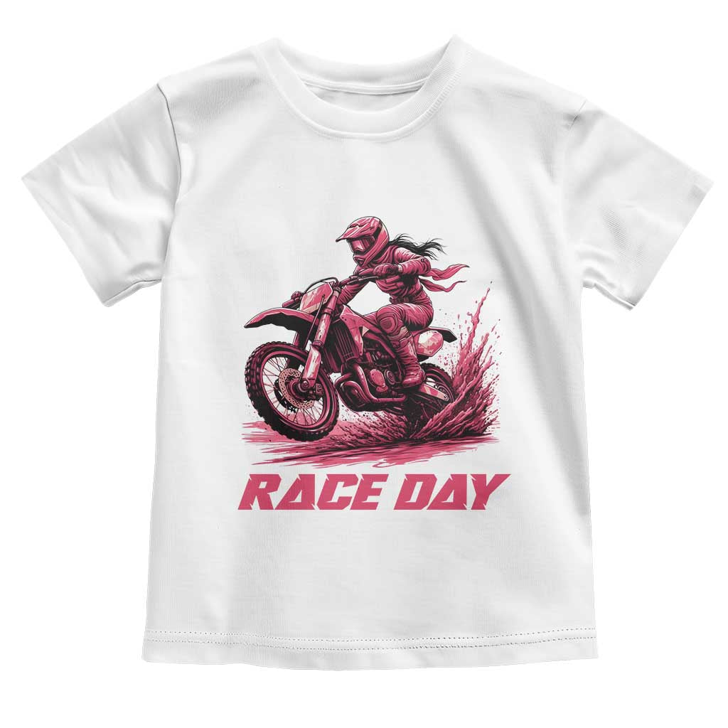 Dirt Bike Girl Toddler T Shirt Motocross Racing Women - Wonder Print Shop