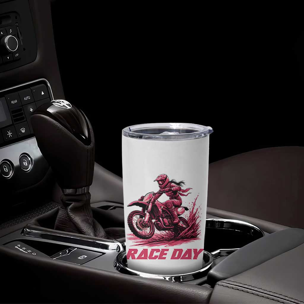 Dirt Bike Girl Tumbler Cup Motocross Racing Women